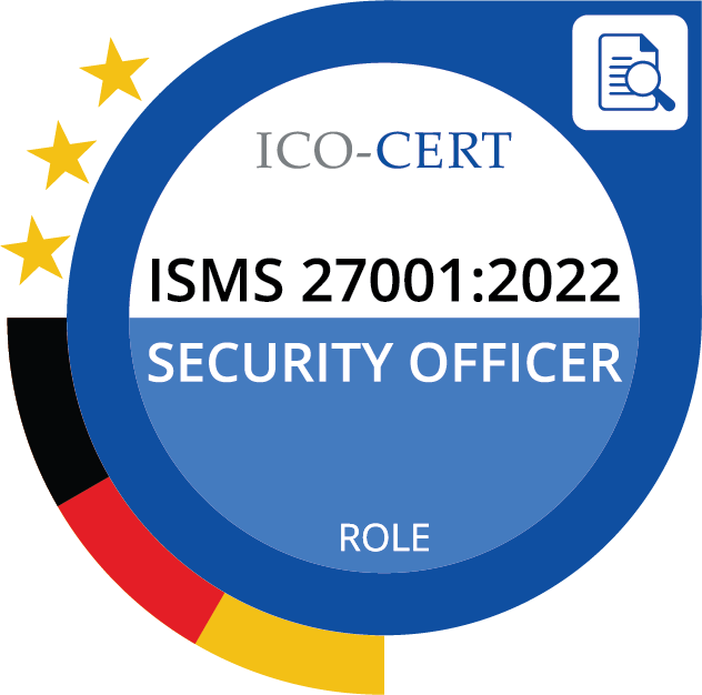 ICO-CERT Zertifizierung: ISMS ISO 27001:2022 Security Officer